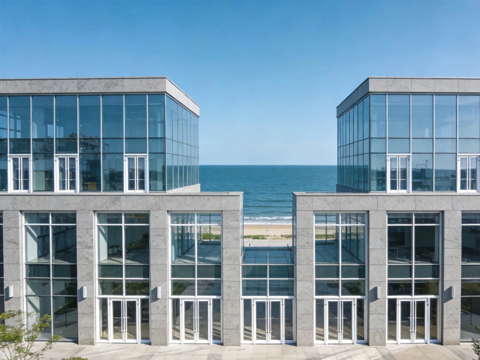 coastal multi-unit building with impact windows installed coastal multi-unit building with impact windows installed